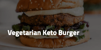 Vegetariánský Keto Burger Keto Veganský recept 